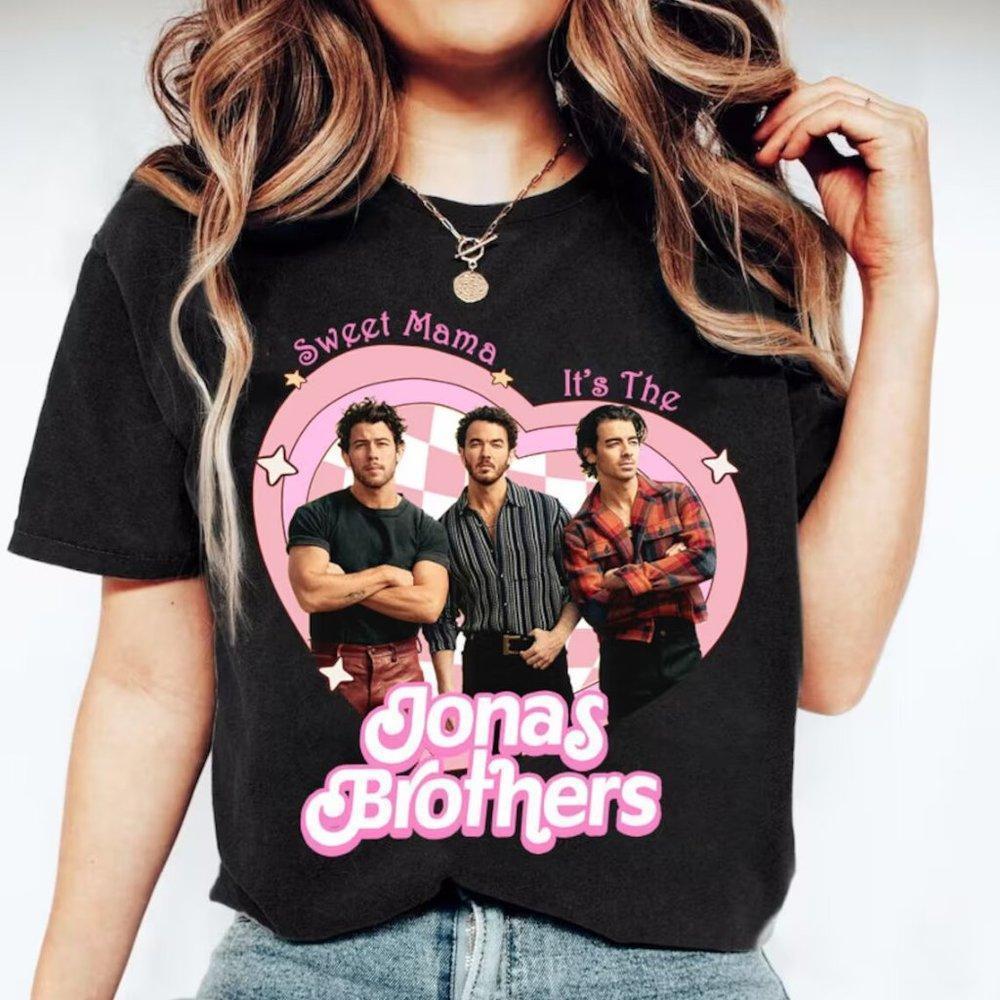 It_S The Jonas Brothers Concert Black Cotton Tee Jonas Brothers Sweet Mama Shirt